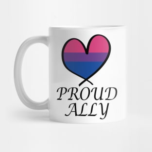 Proud Ally LGBT Gay Pride Month Bisexual Flag Mug